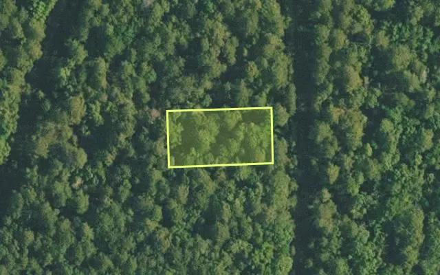 Aerial view of VAN BUREN County parcel 4500-02109-0000 — Arkansas post-auction with approximate parcel outline