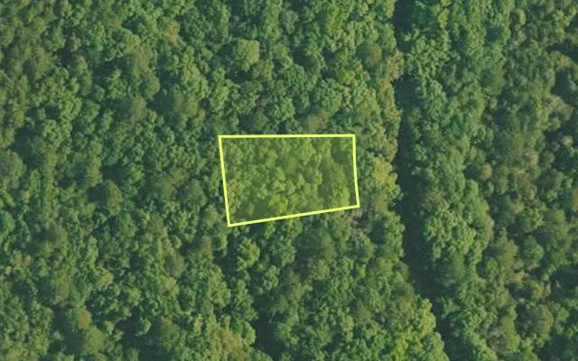Aerial view of VAN BUREN County parcel 4500-02476-0000 — Arkansas post-auction with approximate parcel outline