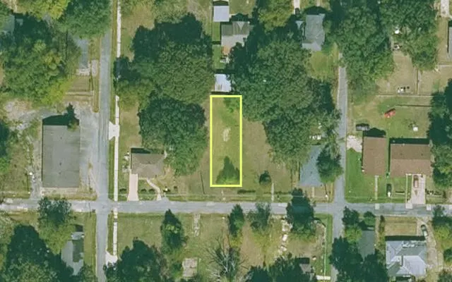 Aerial view of JEFFERSON County parcel 930-62985-000 — Arkansas post-auction with approximate parcel outline