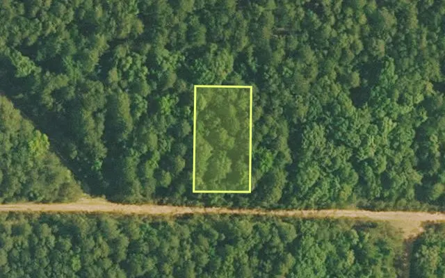 Aerial view of VAN BUREN County parcel 4500-02423-0000 — Arkansas post-auction with approximate parcel outline