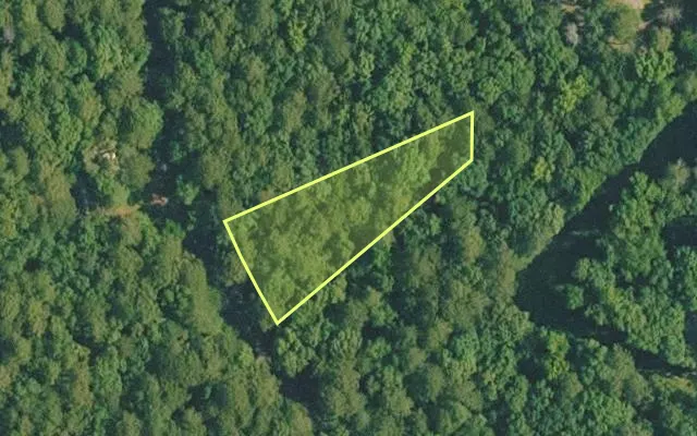 Aerial view of VAN BUREN County parcel 4350-01217-0000 — Arkansas post-auction with approximate parcel outline