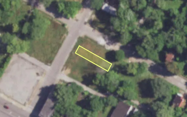Aerial view of 1522 ANNIE MALONE DR — vacant lot, St. Louis with approximate parcel outline
