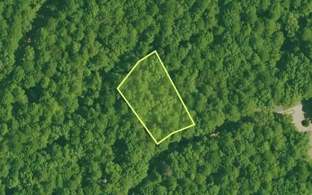 Aerial view of GARLAND County parcel 70614 — Arkansas post-auction with approximate parcel outline