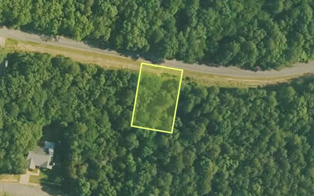 Aerial view of VAN BUREN County parcel 4400-22049-0000 — Arkansas post-auction with approximate parcel outline