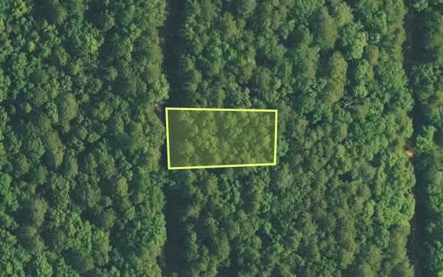 Aerial view of VAN BUREN County parcel 4400-14163-0000 — Arkansas post-auction with approximate parcel outline