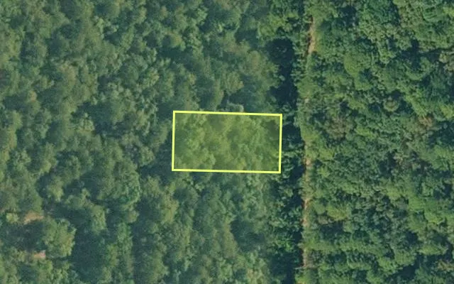 Aerial view of VAN BUREN County parcel 4300-13044-0000 — Arkansas post-auction with approximate parcel outline
