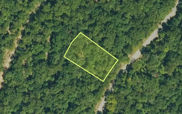 Aerial view of IZARD County parcel 800-13888-000 — Arkansas post-auction with approximate parcel outline