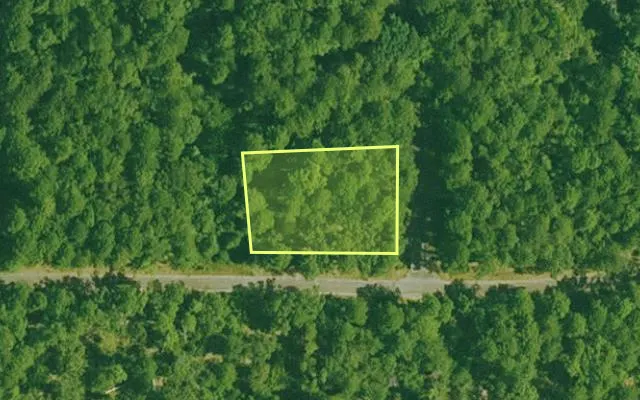 Aerial view of GARLAND County parcel 71909 — Arkansas post-auction with approximate parcel outline