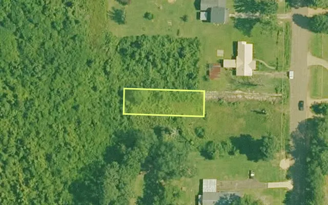 Aerial view of OUACHITA County parcel 853-00043-000R — Arkansas post-auction with approximate parcel outline