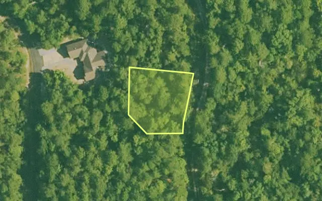 Aerial view of SALINE County parcel 608-00081-000 — Arkansas post-auction with approximate parcel outline