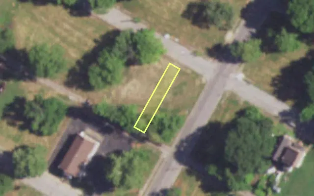 Aerial view of 4404 COTE BRILLIANTE AV — vacant lot, St. Louis with approximate parcel outline
