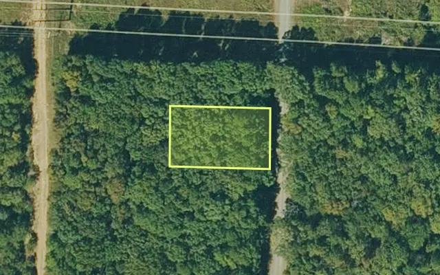 Aerial view of VAN BUREN County parcel 4050-12230-0000 — Arkansas post-auction with approximate parcel outline