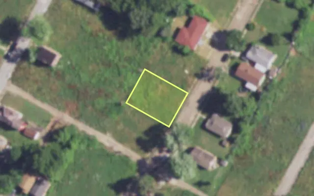 Aerial view of 3029 CLARENCE AV — vacant lot, St. Louis with approximate parcel outline