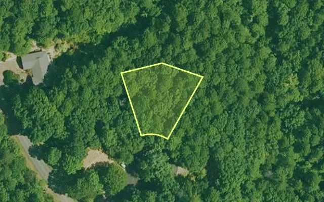 Aerial view of GARLAND County parcel 60295 — Arkansas post-auction with approximate parcel outline
