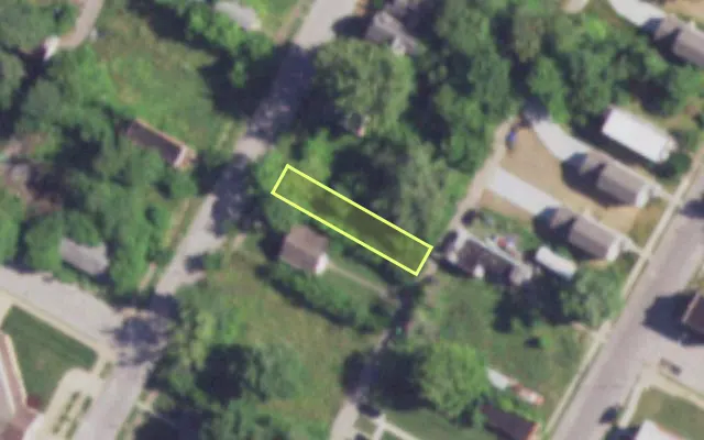 Aerial view of 2522 BELLE GLADE AV — vacant lot, St. Louis with approximate parcel outline