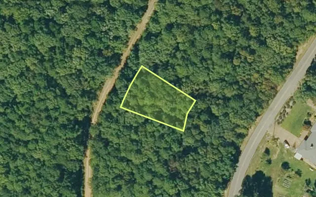 Aerial view of VAN BUREN County parcel 4300-04098-0000 — Arkansas post-auction with approximate parcel outline