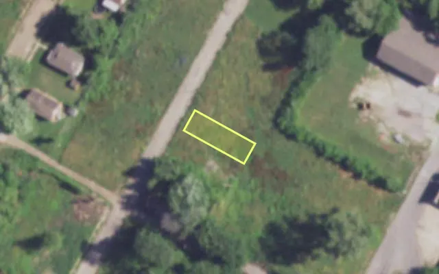 Aerial view of 3028 MARNICE PL — vacant lot, St. Louis with approximate parcel outline