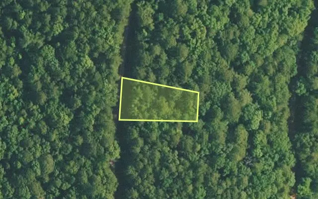 Aerial view of VAN BUREN County parcel 4400-14161-0000 — Arkansas post-auction with approximate parcel outline