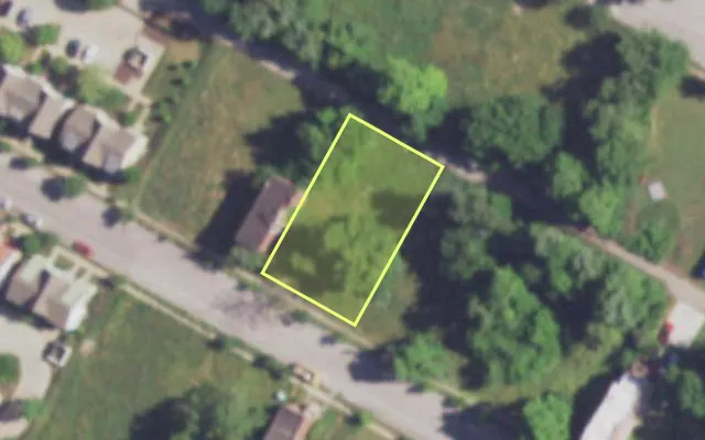 Aerial view of 4003 FINNEY AV — vacant lot, St. Louis with approximate parcel outline