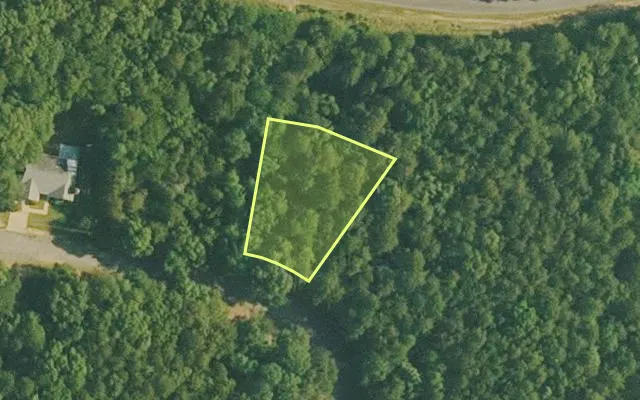 Aerial view of VAN BUREN County parcel 4400-22073-0000 — Arkansas post-auction with approximate parcel outline