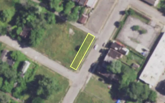 Aerial view of 4201 COTE BRILLIANTE AV — vacant lot, St. Louis with approximate parcel outline