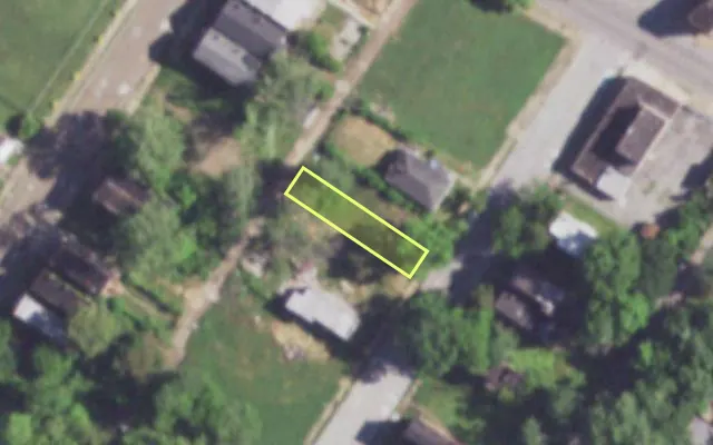 Aerial view of 4347 LINTON AV — vacant lot, St. Louis with approximate parcel outline