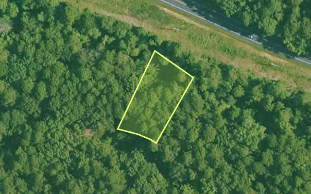 Aerial view of SALINE County parcel 588-00002-000 — Arkansas post-auction with approximate parcel outline