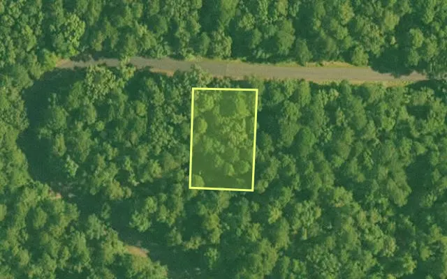 Aerial view of GARLAND County parcel 57699 — Arkansas post-auction with approximate parcel outline