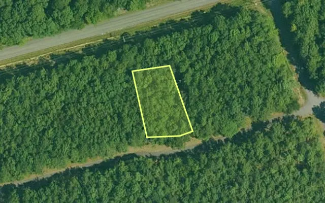 Aerial view of GARLAND County parcel 65096 — Arkansas post-auction with approximate parcel outline