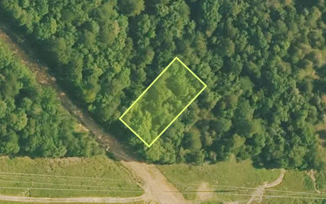 Aerial view of VAN BUREN County parcel 4400-20056-0000 — Arkansas post-auction with approximate parcel outline