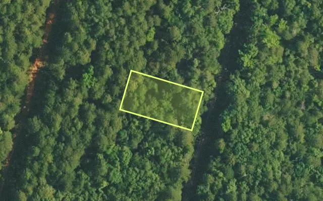 Aerial view of VAN BUREN County parcel 4200-02495-0000 — Arkansas post-auction with approximate parcel outline