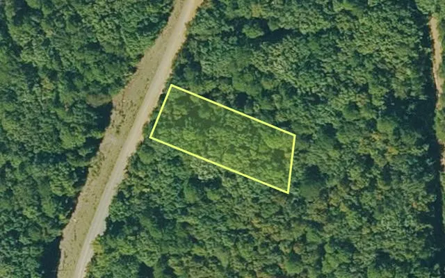 Aerial view of VAN BUREN County parcel 4300-03168-0000 — Arkansas post-auction with approximate parcel outline