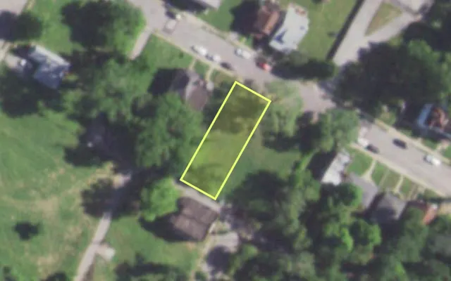 Aerial view of 5364 NORTHLAND AV — vacant lot, St. Louis with approximate parcel outline