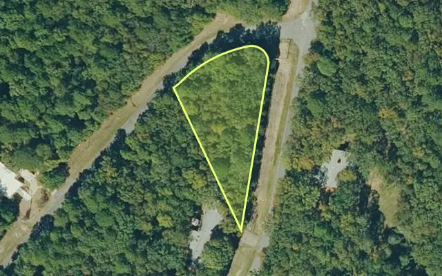 Aerial view of VAN BUREN County parcel 4300-15612-0000 — Arkansas post-auction with approximate parcel outline