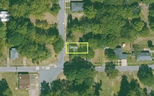 Aerial view of JEFFERSON County parcel 930-64924-000 — Arkansas post-auction with approximate parcel outline