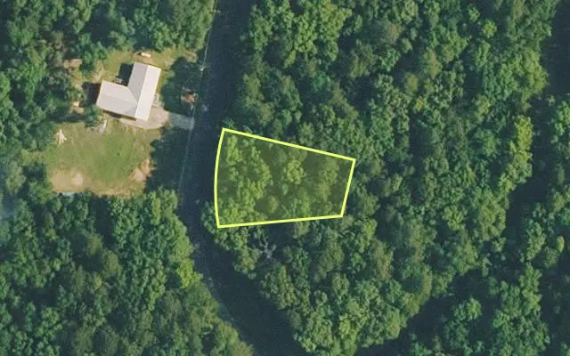 Aerial view of VAN BUREN County parcel 4400-04098-0000 — Arkansas post-auction with approximate parcel outline