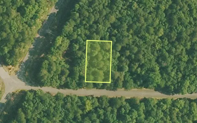 Aerial view of VAN BUREN County parcel 4400-22093-0000 — Arkansas post-auction with approximate parcel outline