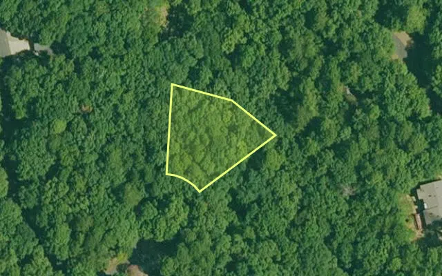 Aerial view of GARLAND County parcel 60606 — Arkansas post-auction with approximate parcel outline