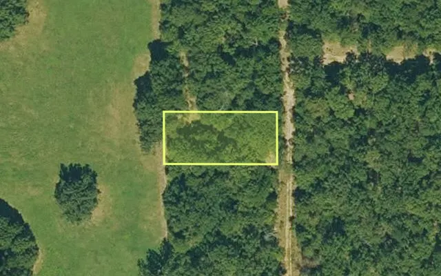 Aerial view of IZARD County parcel 800-09759-000 — Arkansas post-auction with approximate parcel outline