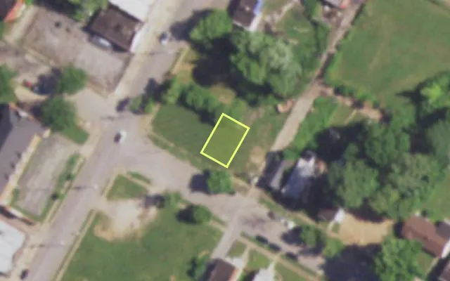Aerial view of 4657 MAFFITT AV — vacant lot, St. Louis with approximate parcel outline