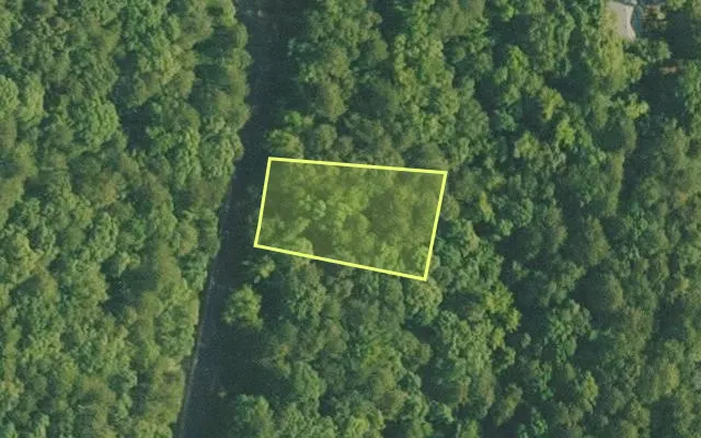 Aerial view of VAN BUREN County parcel 4050-10057-0000 — Arkansas post-auction with approximate parcel outline