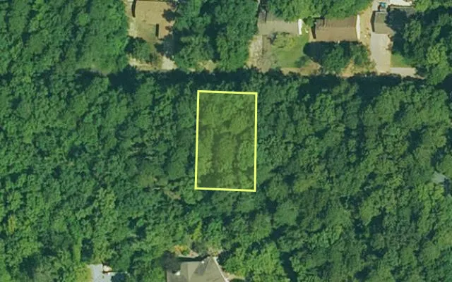 Aerial view of GARLAND County parcel 62564 — Arkansas post-auction with approximate parcel outline