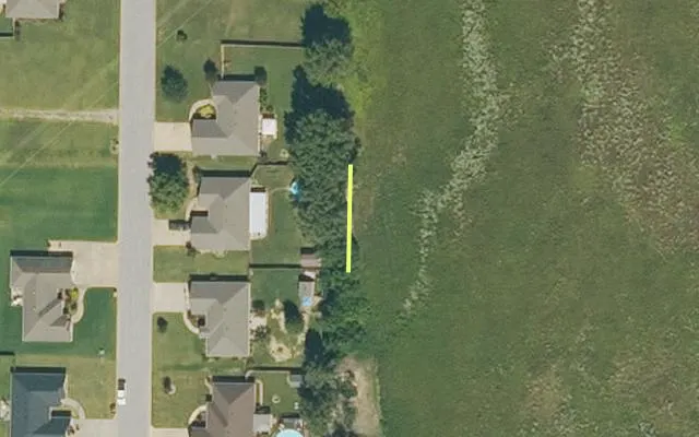 Aerial view of GREENE County parcel 1829-00473-001 — Arkansas post-auction with approximate parcel outline