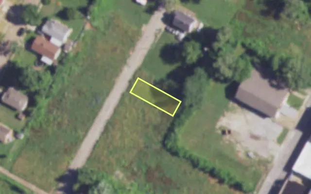 Aerial view of 3042 MARNICE PL — vacant lot, St. Louis with approximate parcel outline