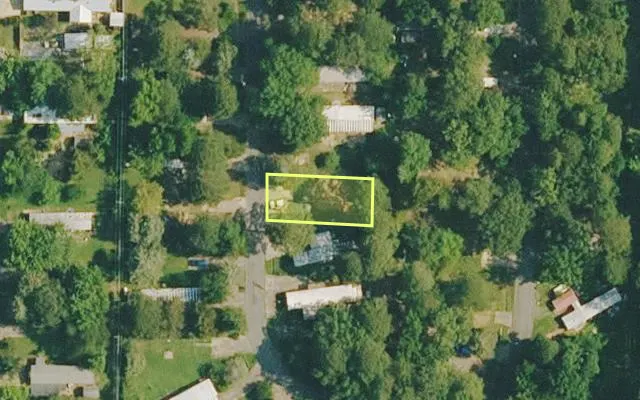 Aerial view of VAN BUREN County parcel 4400-03153-0000 — Arkansas post-auction with approximate parcel outline