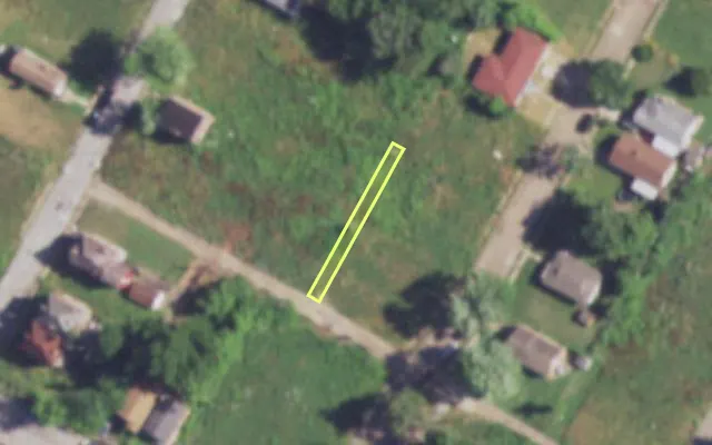 Aerial view of 3021 R CLARENCE AV — vacant lot, St. Louis with approximate parcel outline