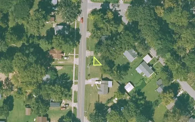 Aerial view of SEBASTIAN County parcel 10054-0009-00003-01 — Arkansas post-auction with approximate parcel outline