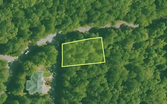 Aerial view of SALINE County parcel 392-00006-000 — Arkansas post-auction with approximate parcel outline