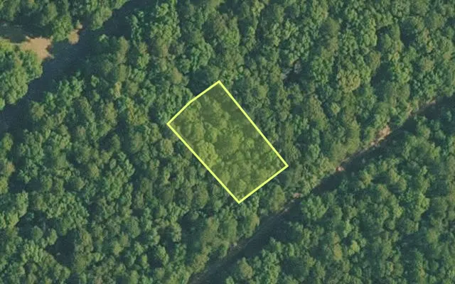 Aerial view of VAN BUREN County parcel 4400-11085-0000 — Arkansas post-auction with approximate parcel outline