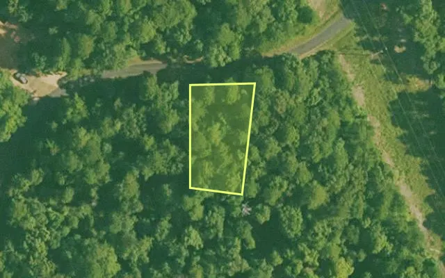Aerial view of GARLAND County parcel 58498 — Arkansas post-auction with approximate parcel outline